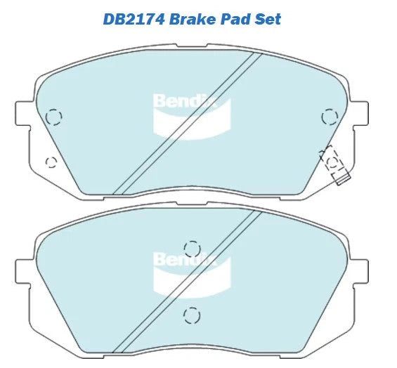 Front Brake Pads and Rotors for Hyundai i40 i45 iX35 (2011–2015)