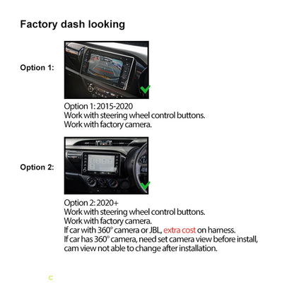 10" Wireless CarPlay Android Auto Head Unit for Toyota Hilux (2015-2022)