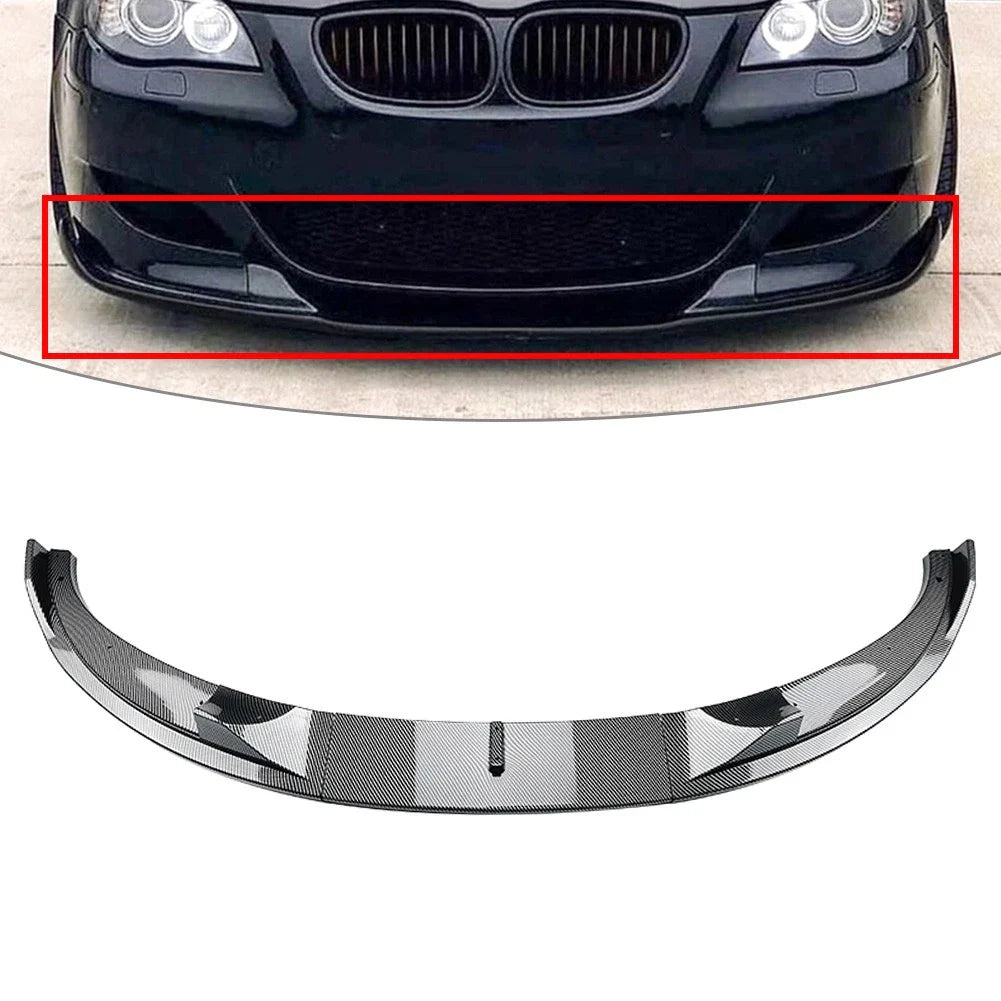 Front Bumper Spoiler Lip Splitter for BMW 5 Series E60 E61 M5 (2005-2010)
