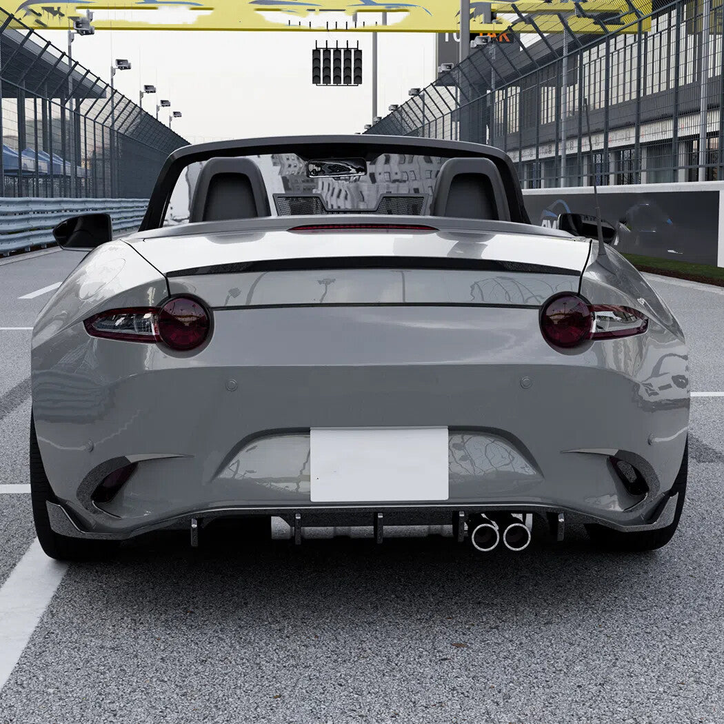 Tape-On Black Rear Bumper Side Air Vent Trim for Mazda MX-5 Miata (2016–2023)