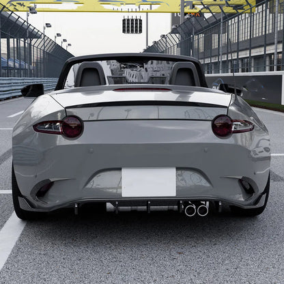 Tape-On Black Rear Bumper Side Air Vent Trim for Mazda MX-5 Miata (2016–2023)