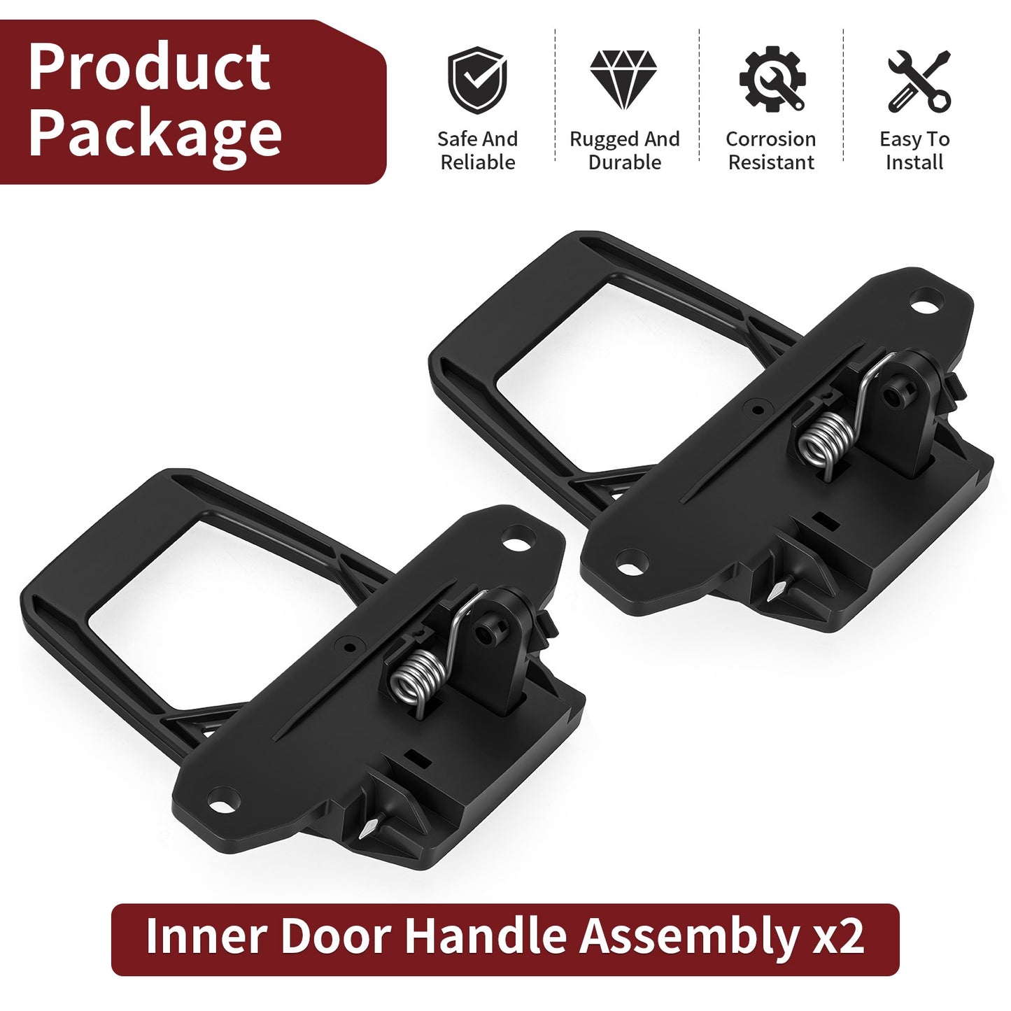 Set of 2 Inner Door Handles for Polaris General 1000 (2016–2025)