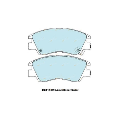 HD Front Disc Brake Pads Set for Mitsubishi Triton (1986-1996)