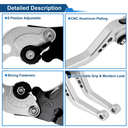 Adjustable Short Brake Clutch Levers for Kawasaki Ninja 300/Z300 (2013–2017)