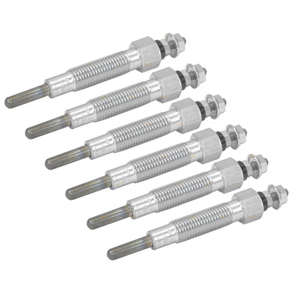 6 x Glow Plugs for Patrol GU Y61 (1999-2006) 4.2L TD42 TD42T Turbo Diesel