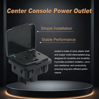 Center Console Rear AC 110V Outlet for Ford F-250 (2011–2014)