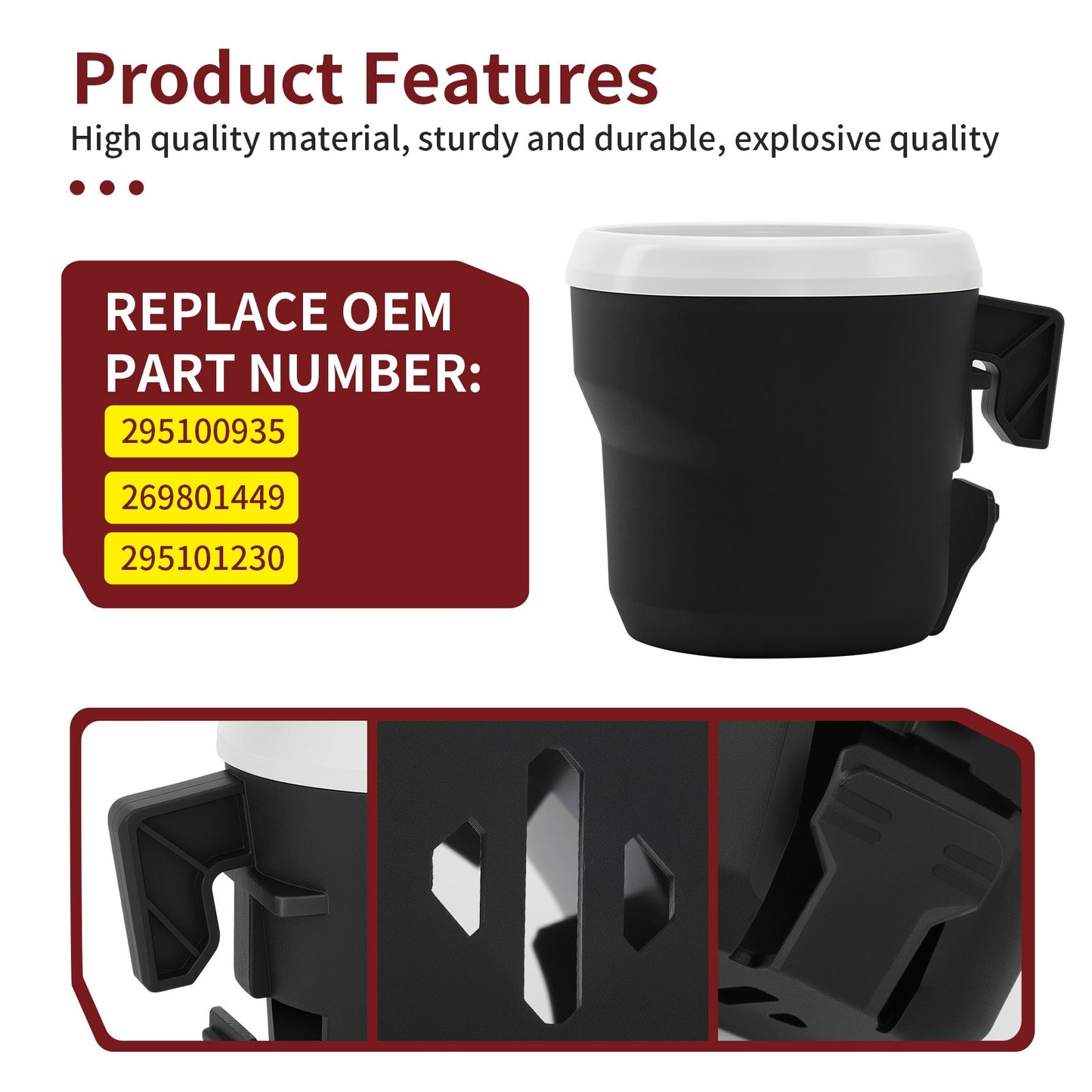 Cup Holder for Sea-Doo Fish Pro (2021–2025)