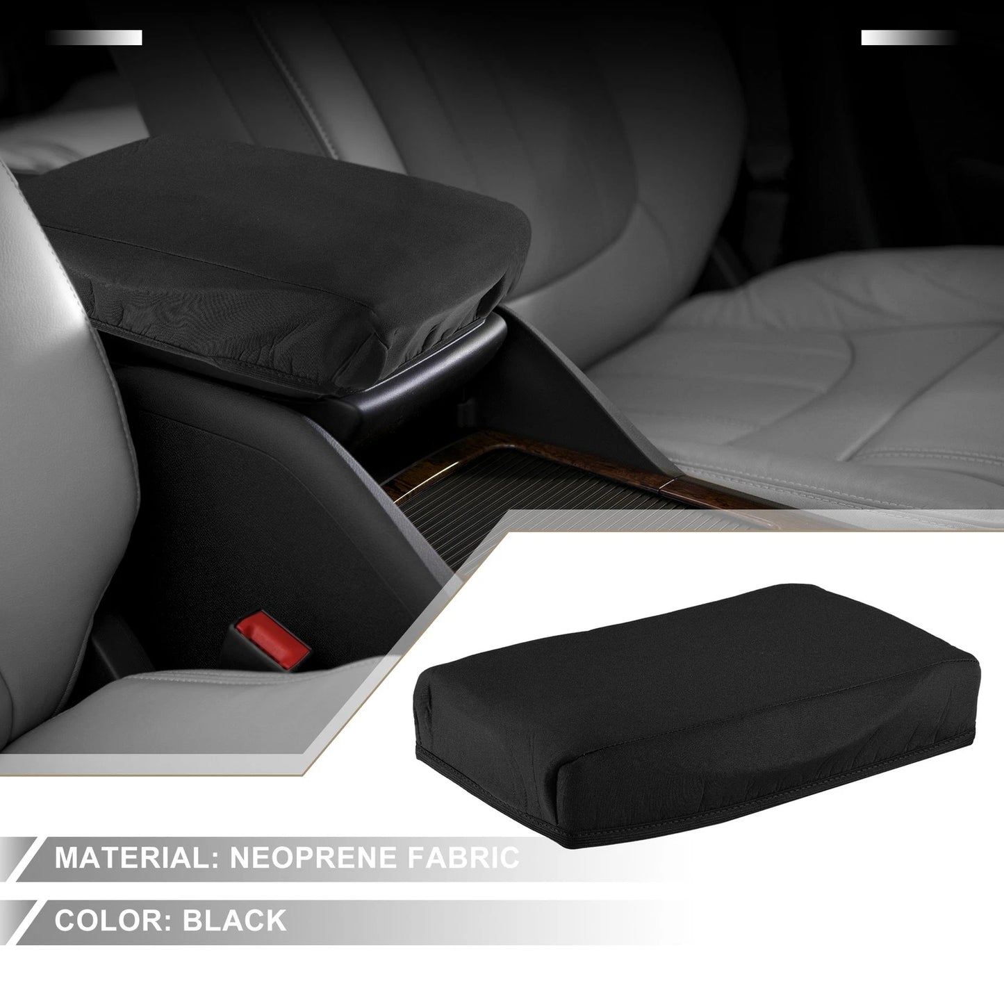 Center Console Armrest Cover for Nissan Altima (2007–2012) Black