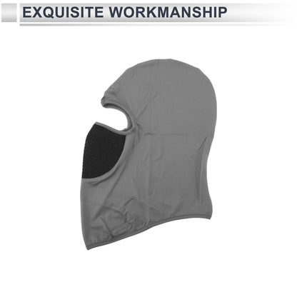 Mesh Face Mask for Universal Fit (Breathable, Sun Protection, Light Gray)