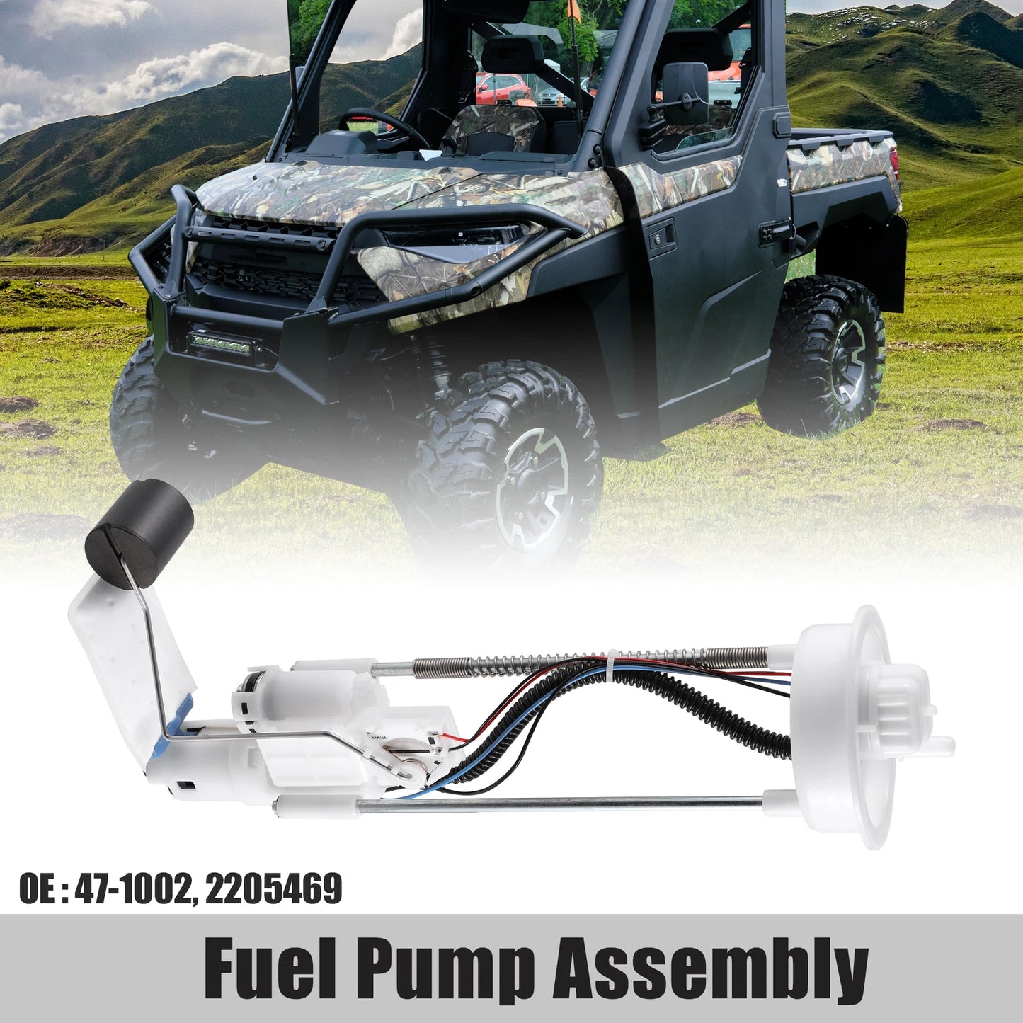 Electric Fuel Pump Assembly 2205469 for Polaris Scrambler (1 Set)