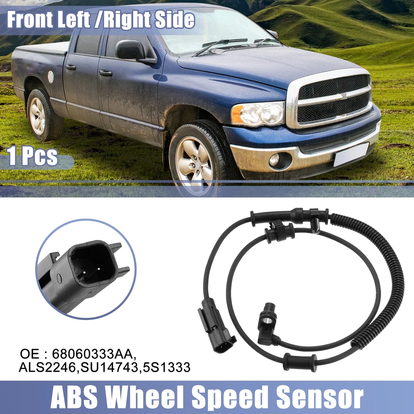 ABS Wheel Speed Sensor 68060333AA for Dodge Ram 1500 (2013–2018)