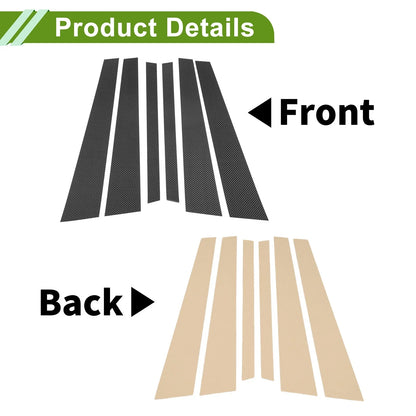6 x Door Pillar Window Trim for BMW 7 Series (1995-2001)