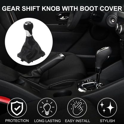 6 Speed Gear Shifter Knob with Cover No. 8K0863278H for Audi A4 B8 (2007–2015)