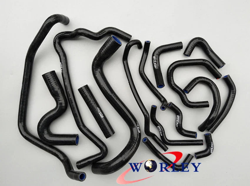 Red Silicone Coolant Hose for Nissan Pulsar N15 GA16DE 1.6L (1995-2000)