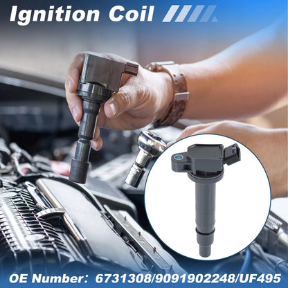 Set of 6 Ignition Coils 9091902248 UF495 for Toyota Tacoma 4Runner Tundra FJ Cruiser (2005–2023)