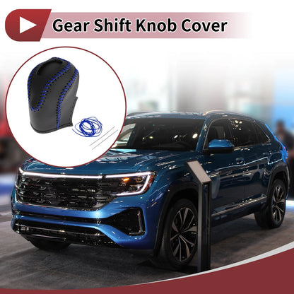 1Pc Gear Shift Knob Cover for Volkswagen Taos (2022–2023) Black Blue