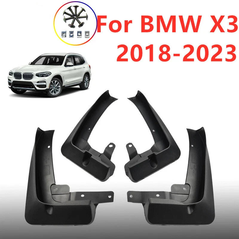 4x Splash Guards Mud Flaps Mudflap Wheel Fender Trim for BMW X3 (G01) (2018–2023)