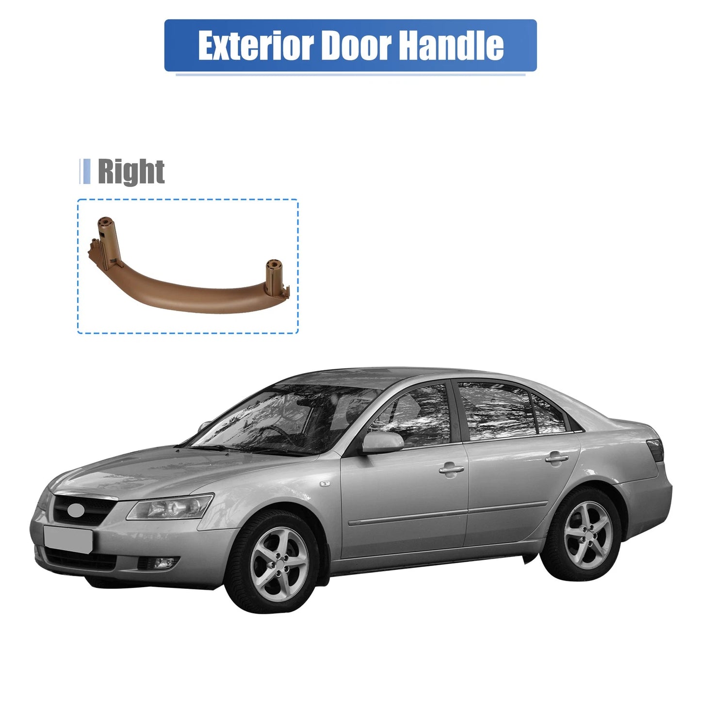 Right Interior Door Handle for BMW X5, X6 (2014–2018) NO. 51417368960