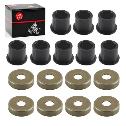 Set of 8 Front A Arm Bushing & Cap Kit for Polaris Outlaw 50 90 110 (2007–2021)
