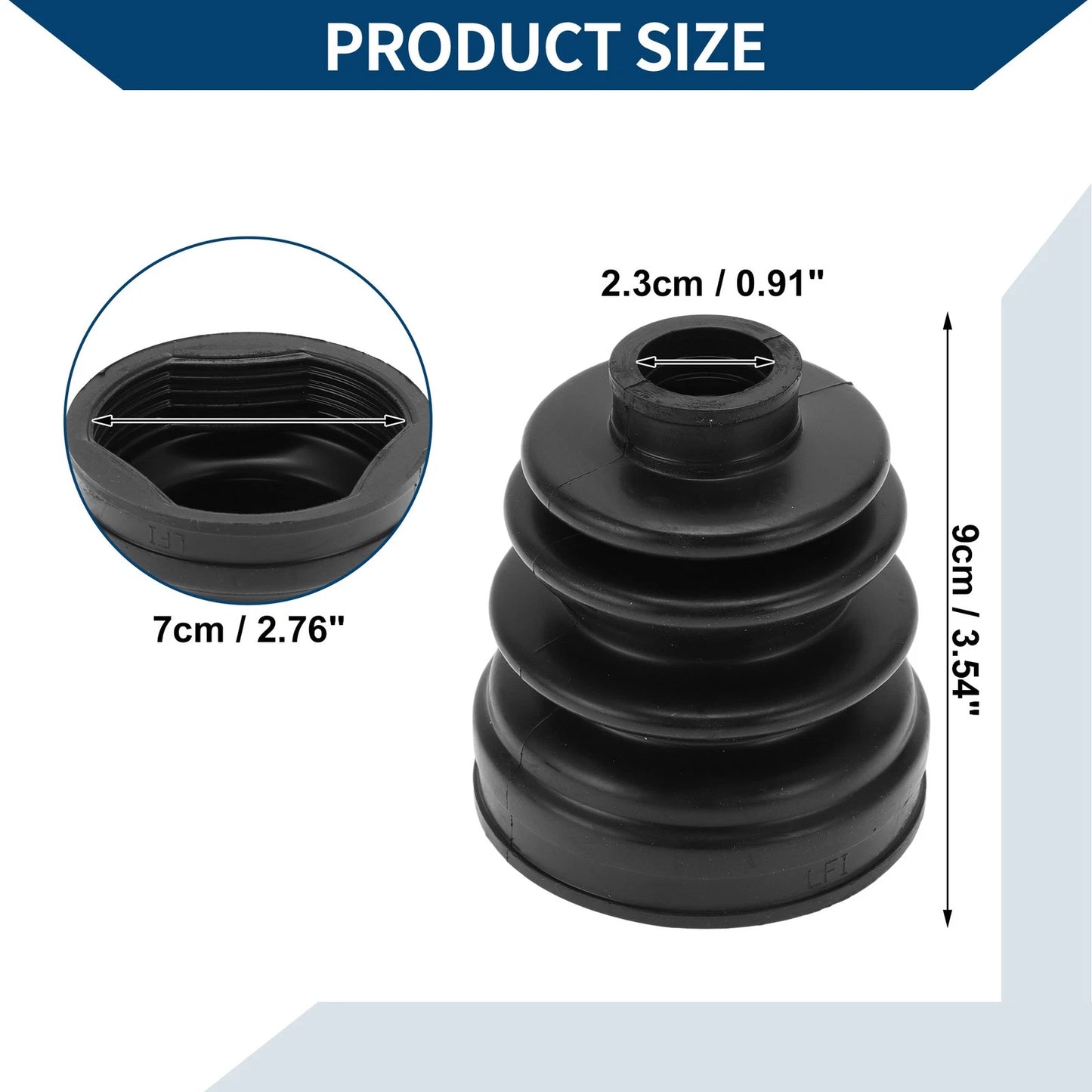 Inner CV Joint Boot Kit w/ Clamps for Hyundai Elantra (2011–2016) 495833Y000