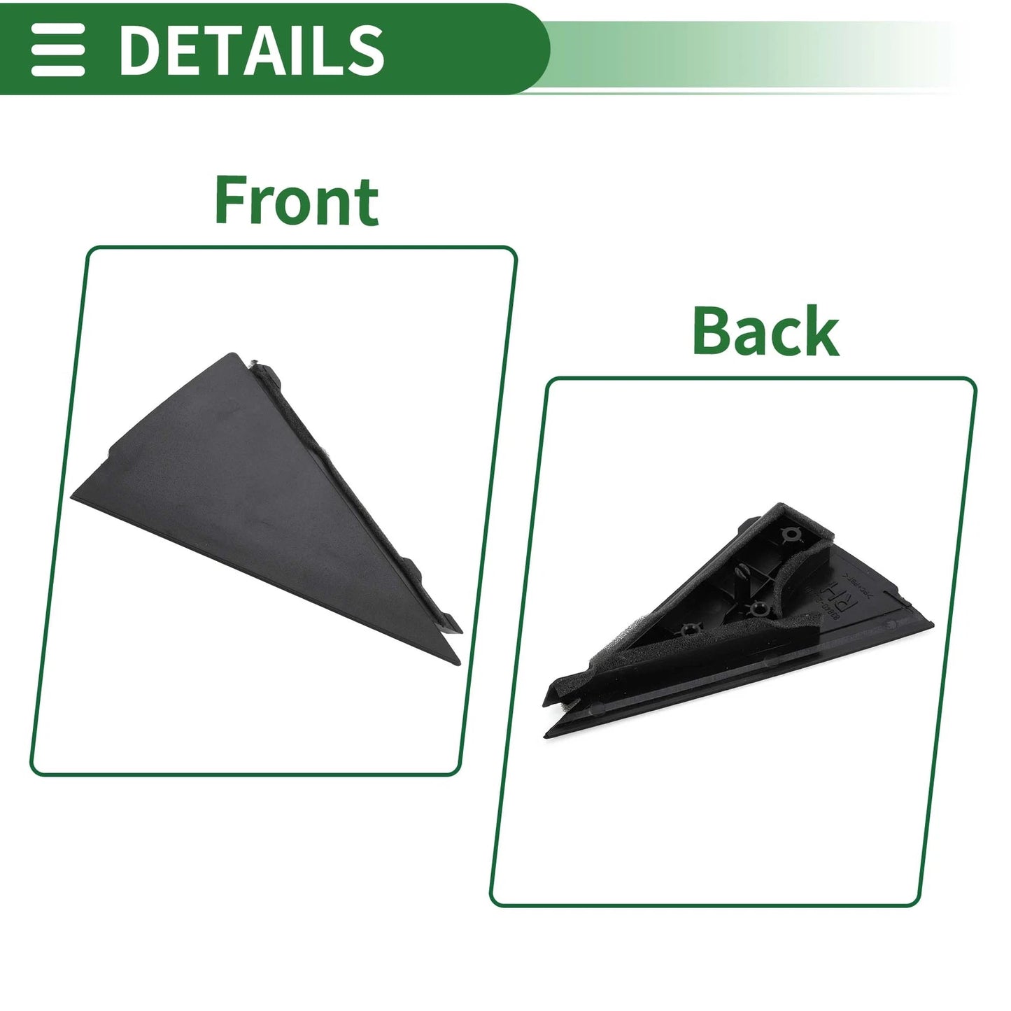 Front Right Pillar Corner Triangle Trim for Hyundai i30 (2008) No. 838402L000