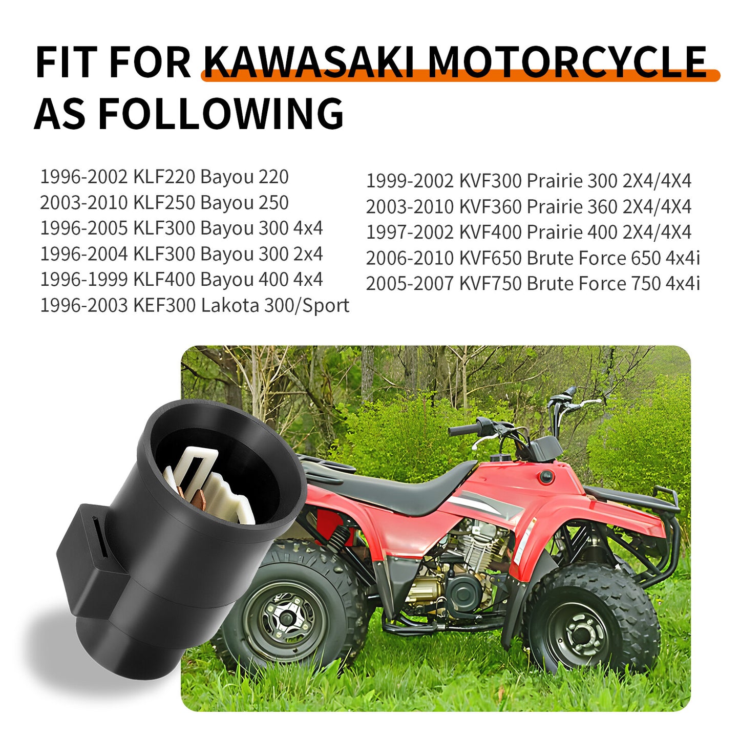 Relay for Kawasaki Bayou Prairie 220 250 300 360 400 KVF 650 700 (1990–2006)