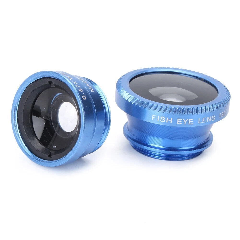3 In 1 Clip-on Lens for Universal Mobile Phone (Fish Eye, Wide Angle, Macro)