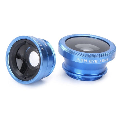 3 In 1 Clip-on Lens for Universal Mobile Phone (Fish Eye, Wide Angle, Macro)