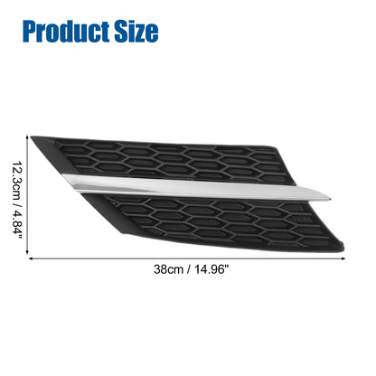 1 Pair Front Hood Bumper Grille Grill for Toyota RAV4 (2013–2015) Silver Tone