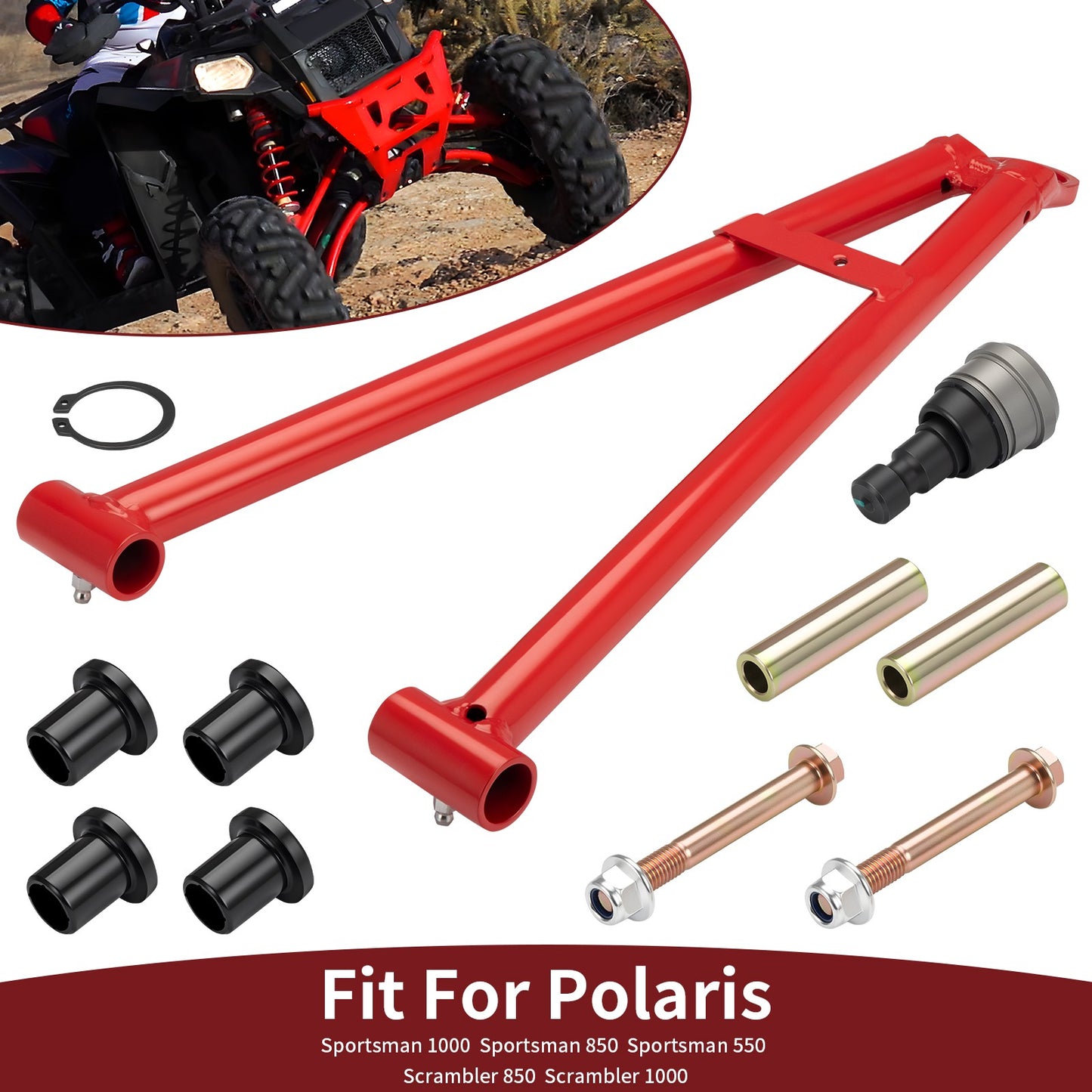 Front Right Lower A Arm with Ball Joint Bushing for Polaris Sportsman 550 (2011–2014)