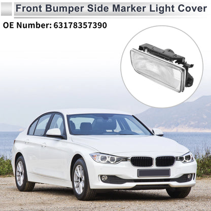 1 Pc Right Front Bumper Side Marker Light Cover for BMW 3 Series (No. 63178357390)