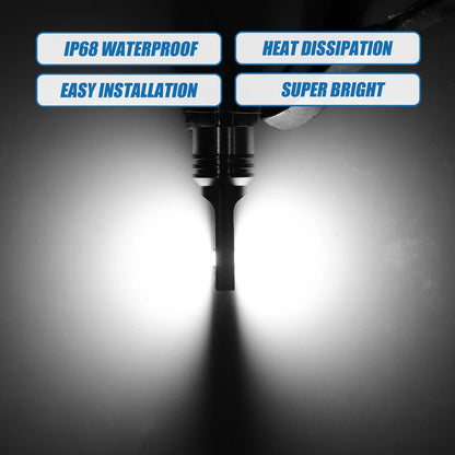 Set of 2 LED Fog Light Bulbs for Auto Car H3 (CSP Chips, 80W, White)