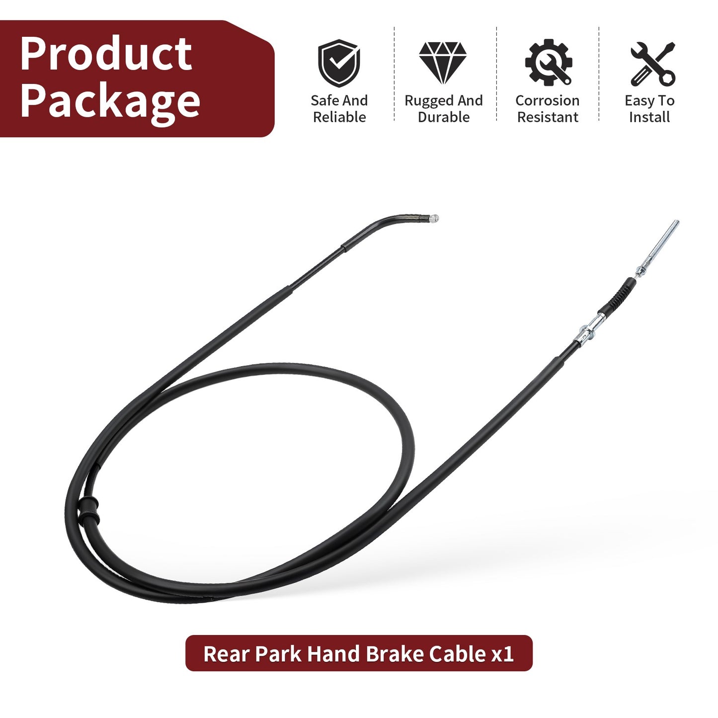 Rear Park Hand Brake Cable for Suzuki Eiger 400 (2003–2007)