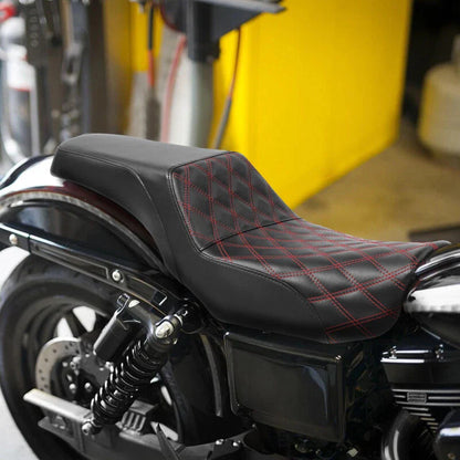 Driver Passenger Seat for Harley Dyna Fat Bob FXDF Low Rider FXDL (2006-2017)
