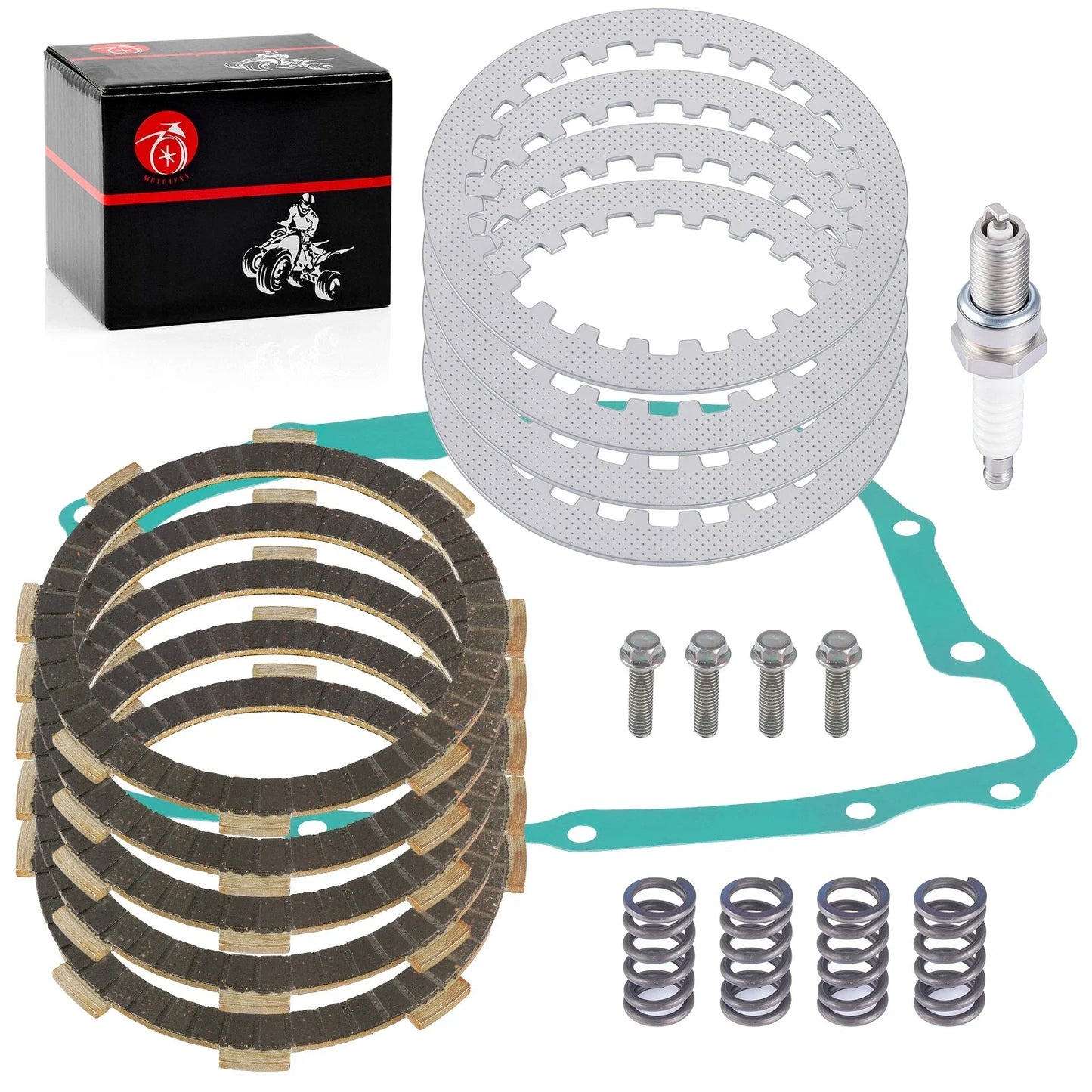 Clutch Friction Plates Kit for Honda XR200 ATC200X XL185S XL200R (1980–1984)