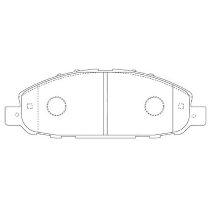Set of 4 Front Disc Brake Pads for Nissan Caravan E25 (2001–2012) Turbo Diesel