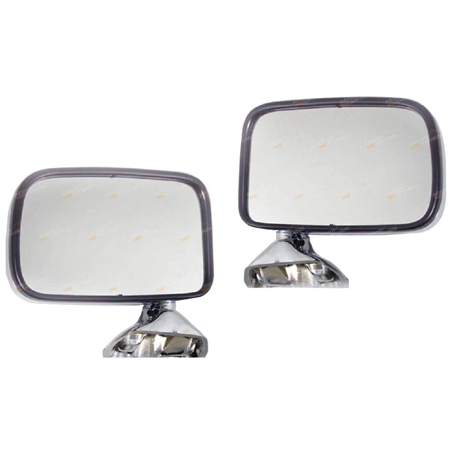 Set of 2 Chrome Side Door Mirrors for Toyota Hilux (1983–2004)