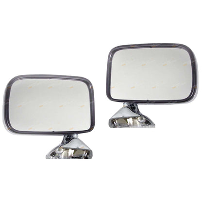 Set of 2 Chrome Side Door Mirrors for Toyota Hilux (1983–2004)