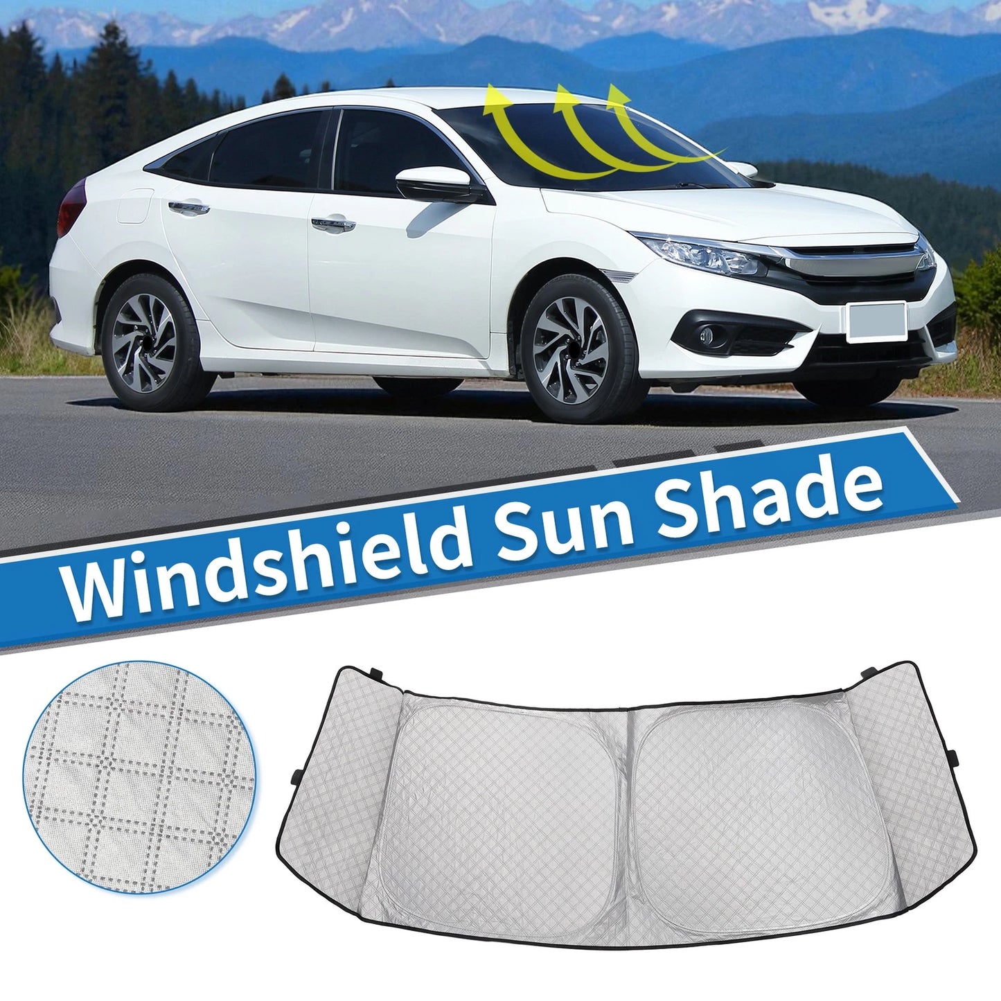 Car Window Cover for Honda N-BOX JF5/JF6 (2017–2023) Aluminum Film Black