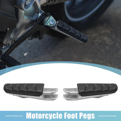 1 Pair 8mm Aluminum Aolly Footrest Footpeg for BMW Black