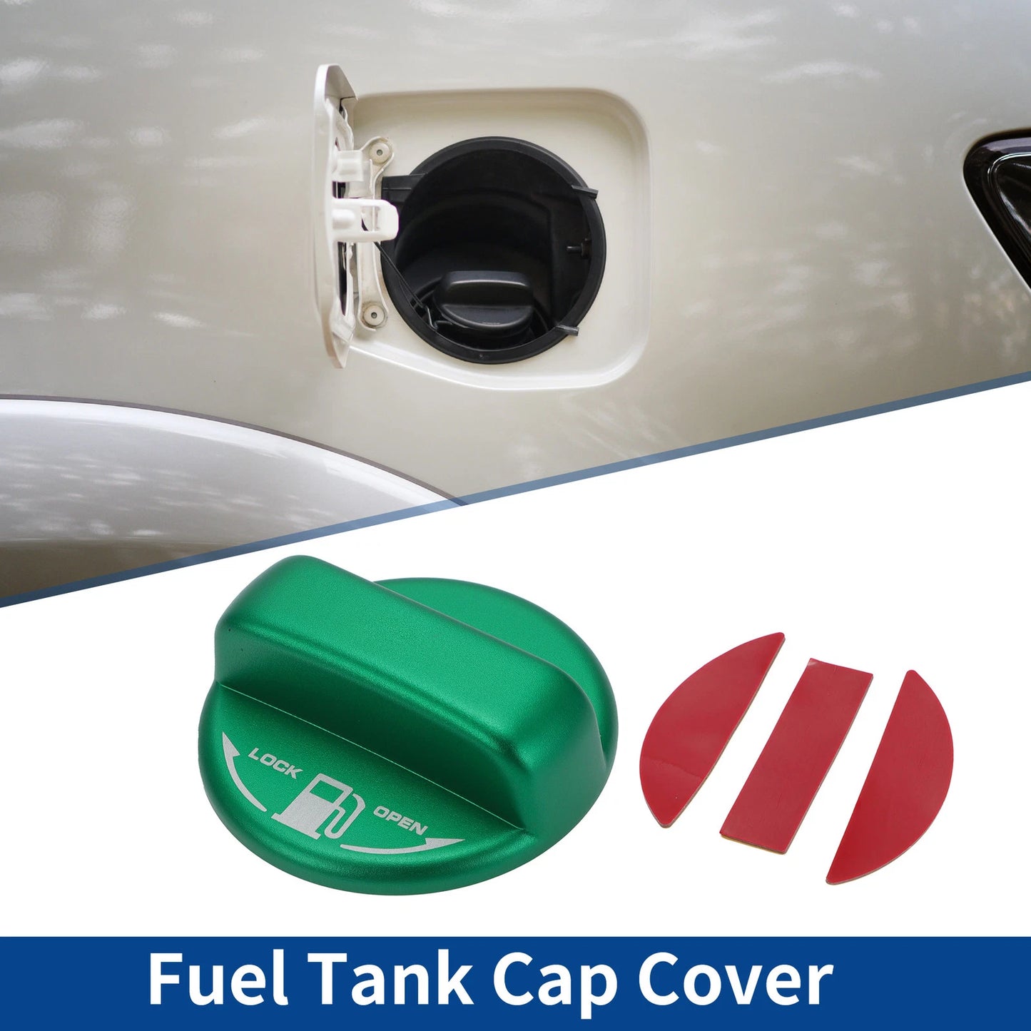 Metal Gas Fuel Tank Cap Cover Trim Sticker for Toyota Hiace (200 Series)