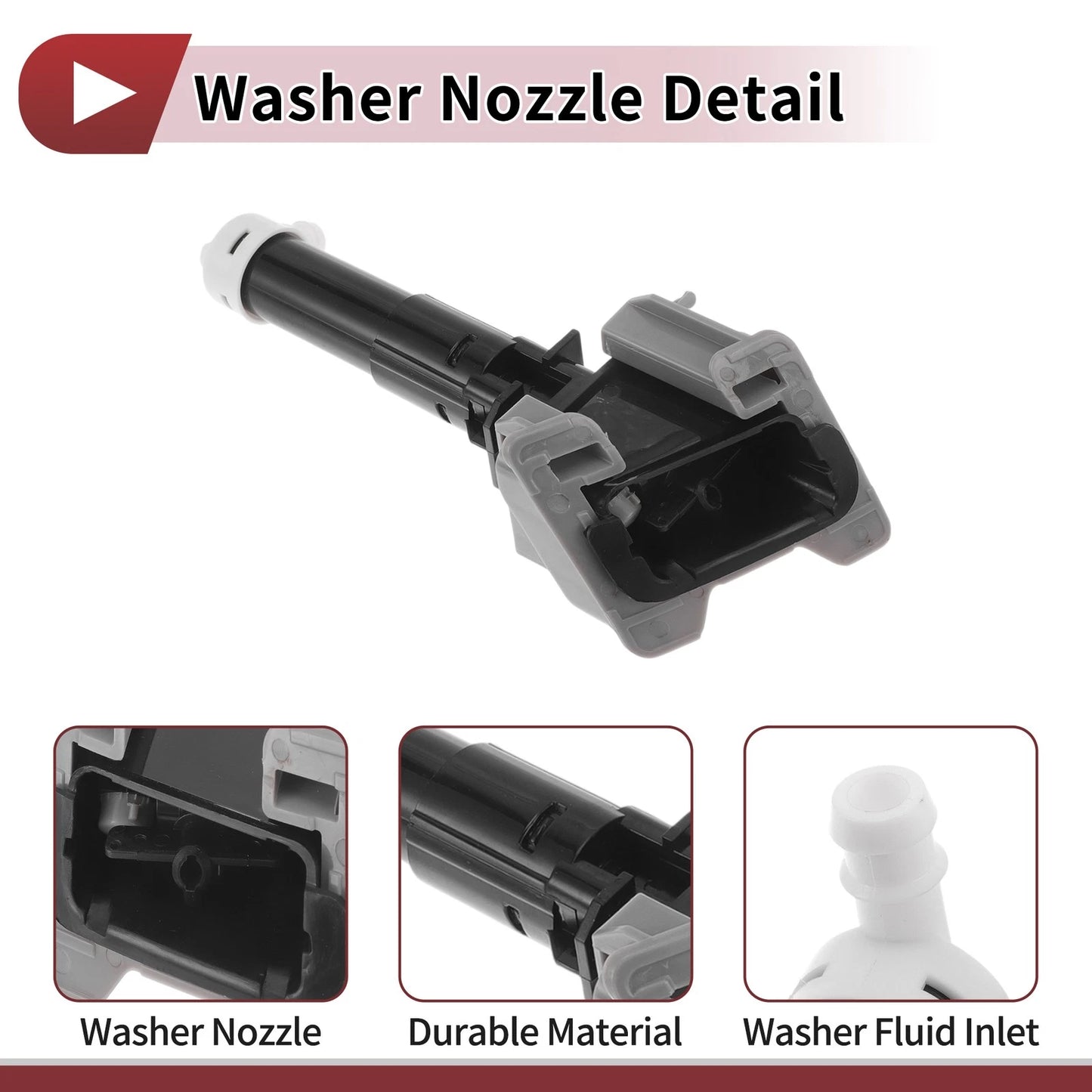 Front Driver Side Headlight Washer Nozzle for Mitsubishi ASX (2010–2020) No.8265A643