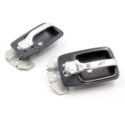 Set of 2 Black Door Handle Bezels for Nissan Datsun Pickup Truck (1972–1979)