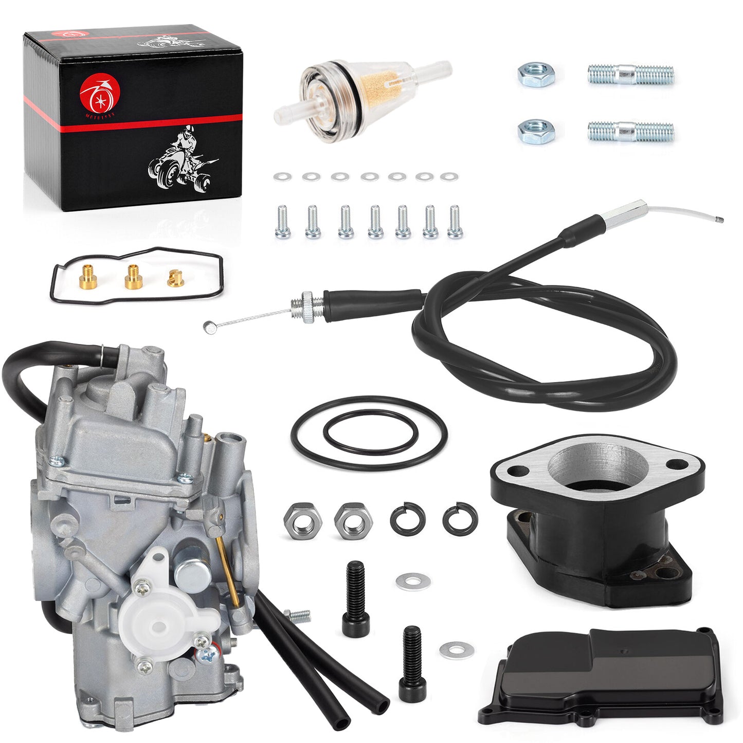Throttle Cable & Intake Manifold for Yamaha Warrior 350 (1987–2004)