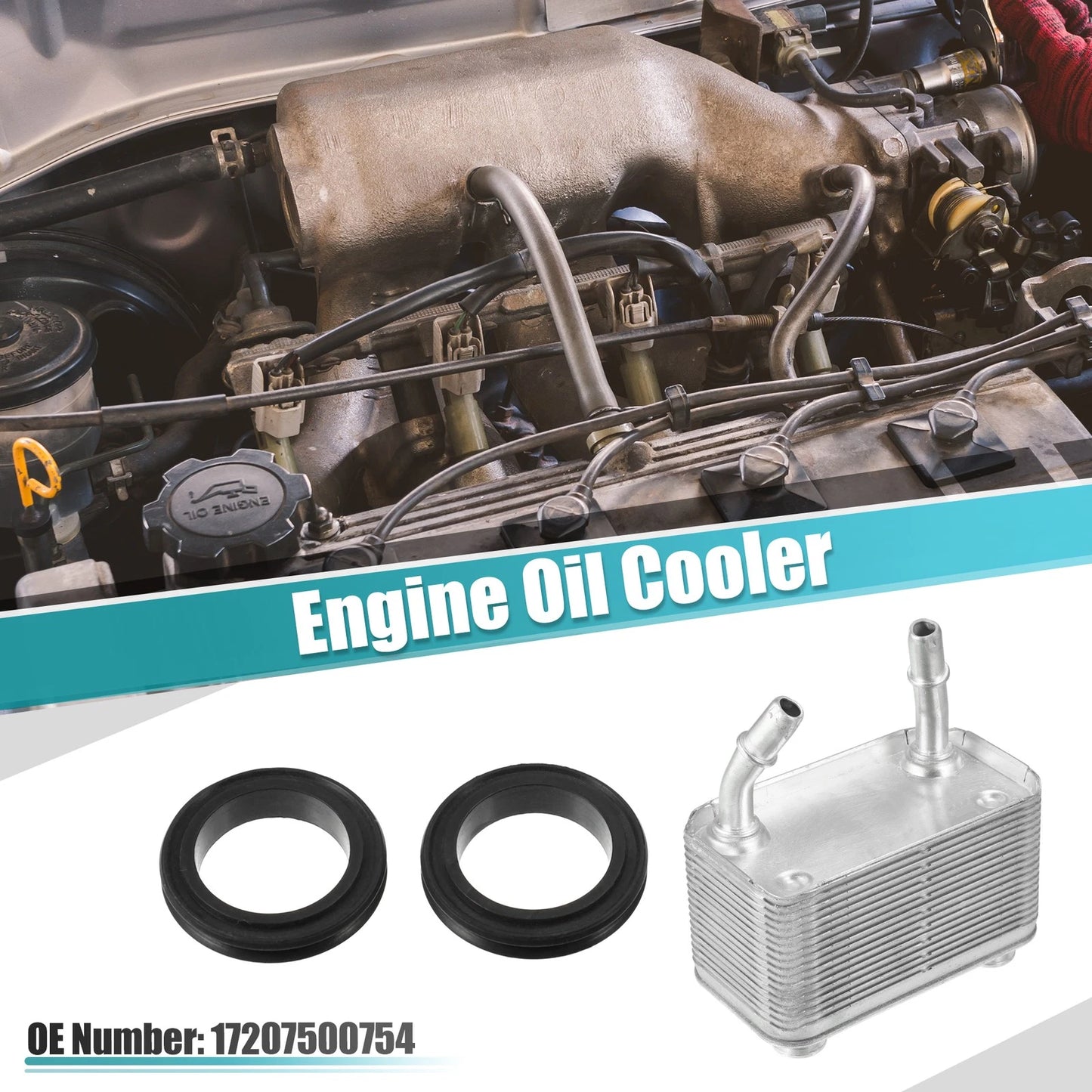 Engine Oil Cooler Housing with Gasket for BMW X5 (2000–2006) 17207500754