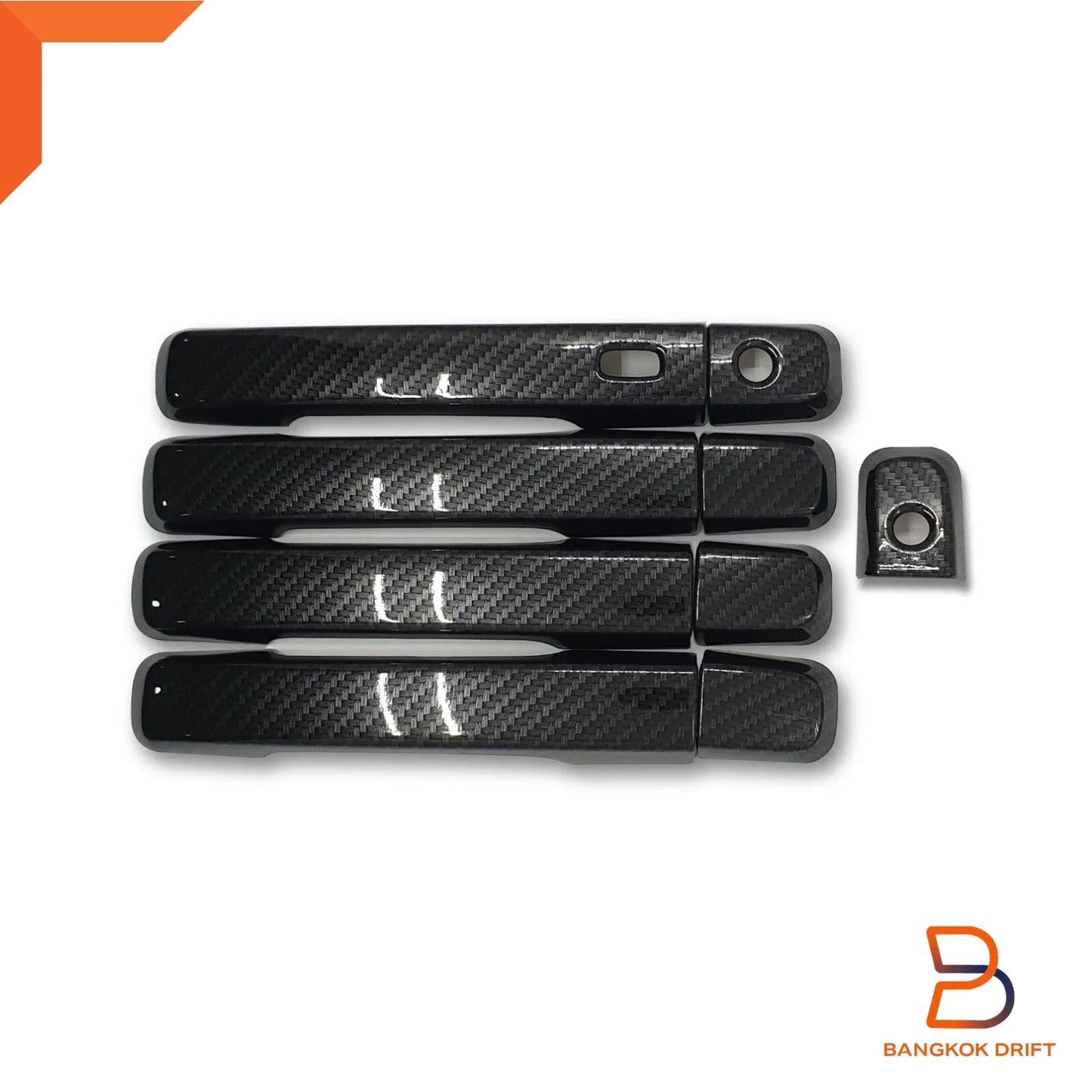 Carbon Fiber Door Handle Cover Trim for Isuzu D-Max MU-X 2012-2019