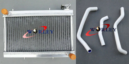Aluminum Radiator with Blue Hose for Honda TRX250R (1988–1989)