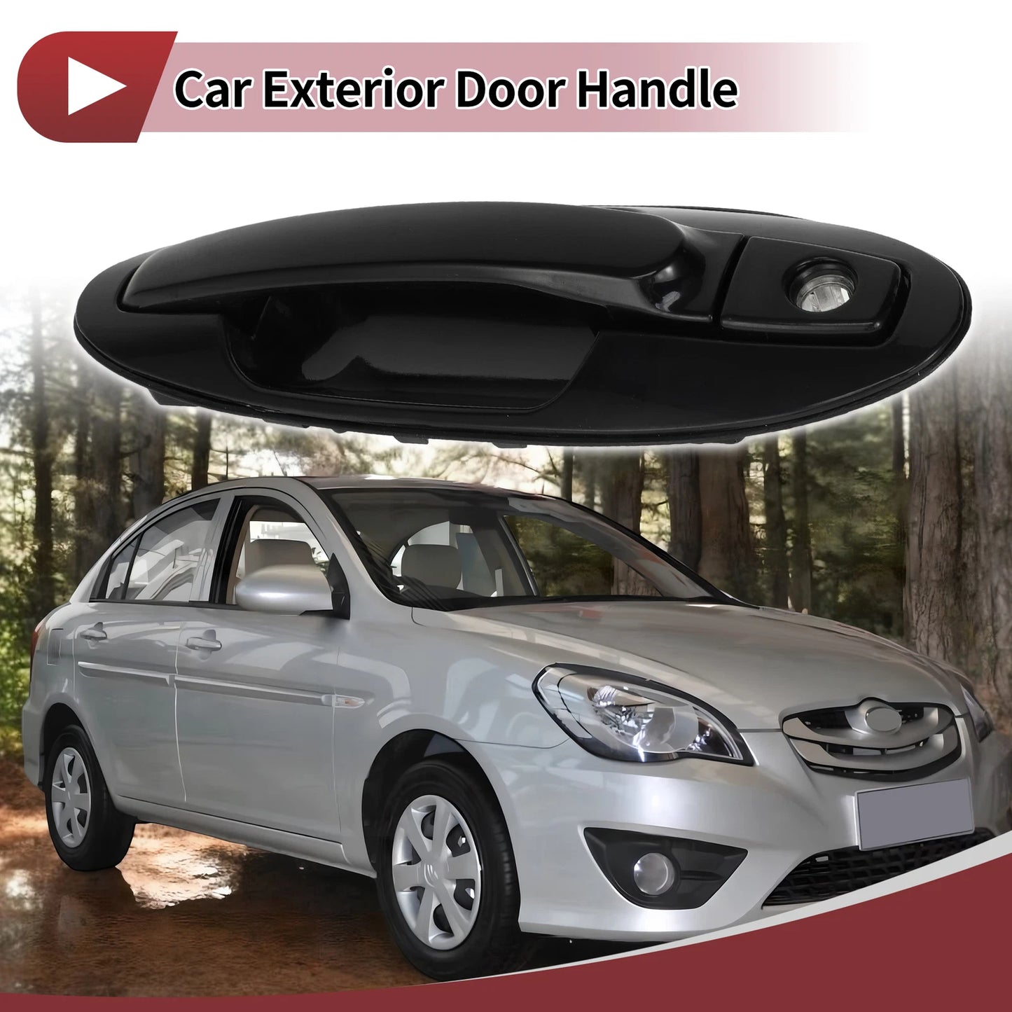 Car Exterior Door Handle for Hyundai Sonata (2011–2014) No. 836503C000 Black ABS
