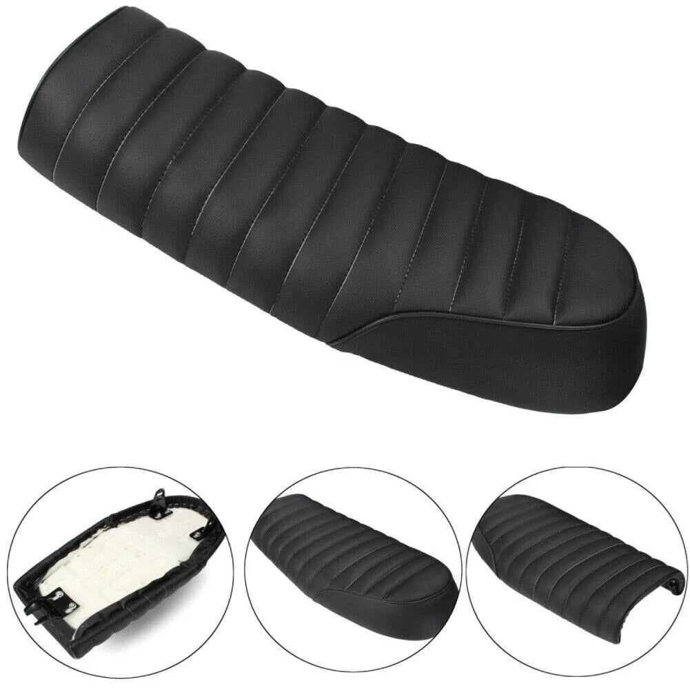 Black Motorcycle Cafe Racer Vintage Saddle Seat for CB Yamaha XJ
