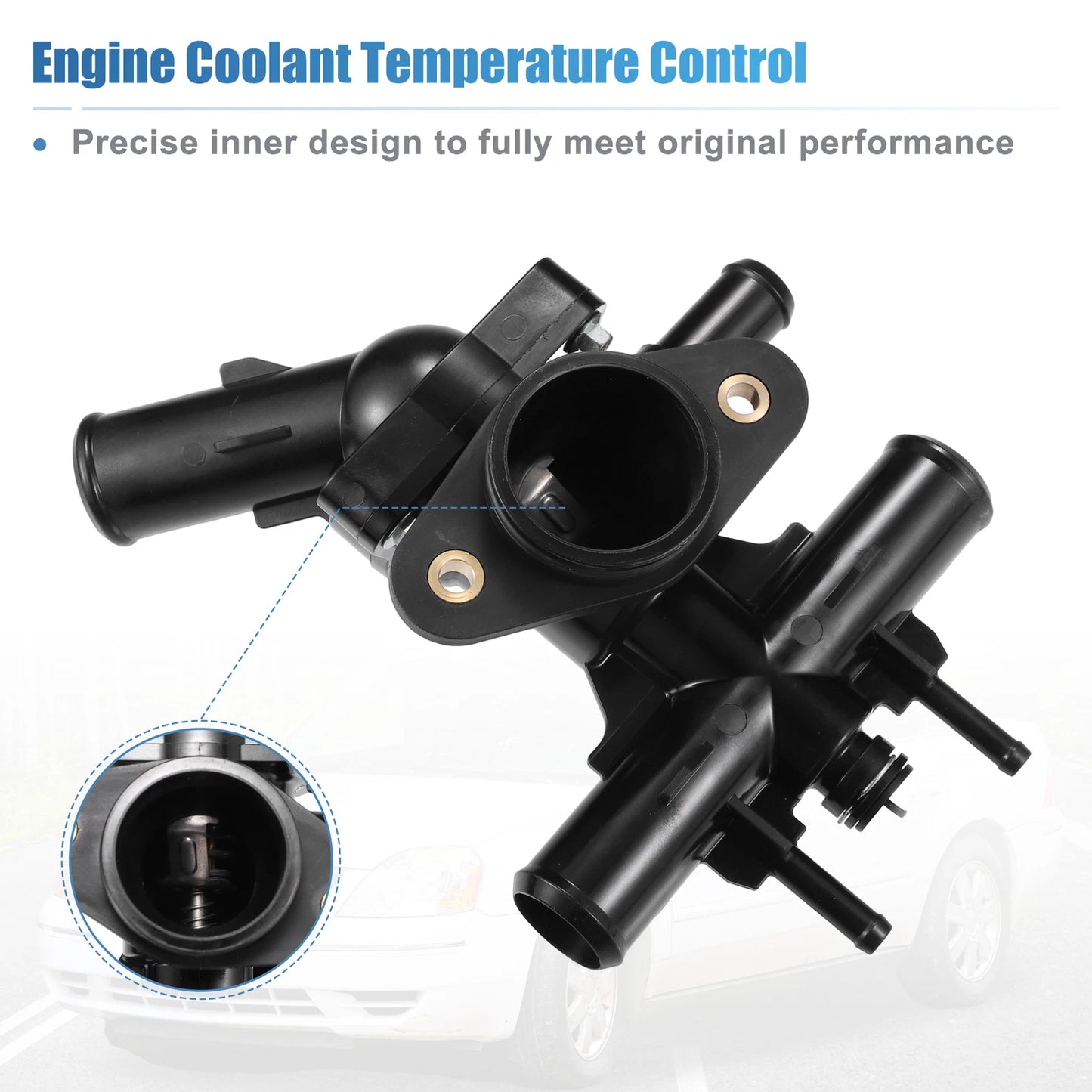 Engine Coolant Thermostat Housing Assembly for Ford Mercury 3.0L V6 (2005–2007)